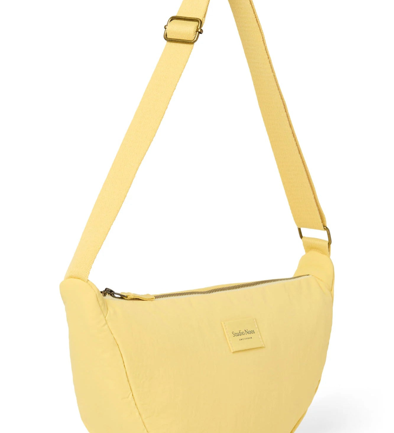 Crossbody ledvinka STUDIO NOOS Butter Yellow Textured Puffy | Lavly.cz