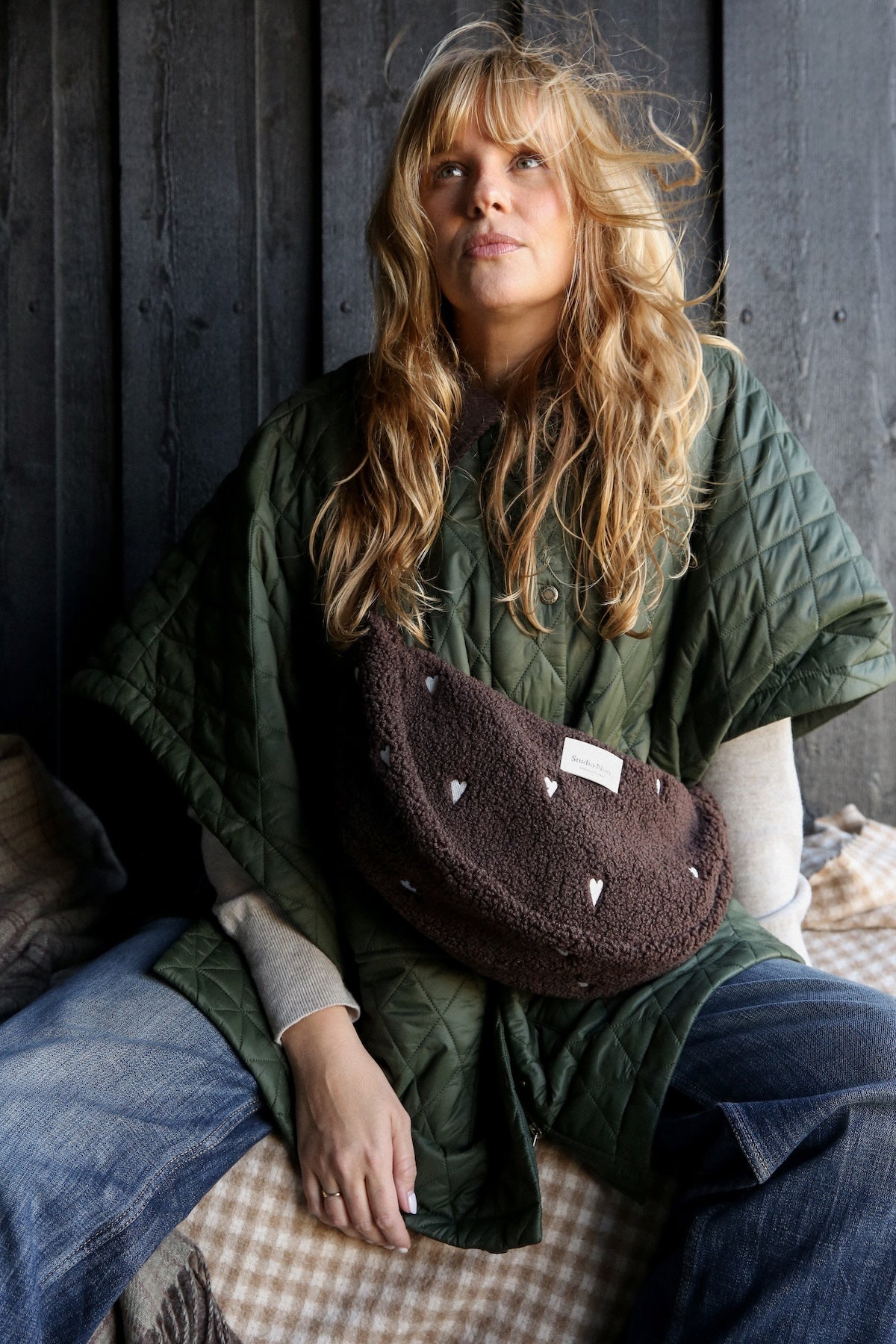 Crossbody ledvinka STUDIO NOOS Chocolate Hearts Teddy | Lavly.cz
