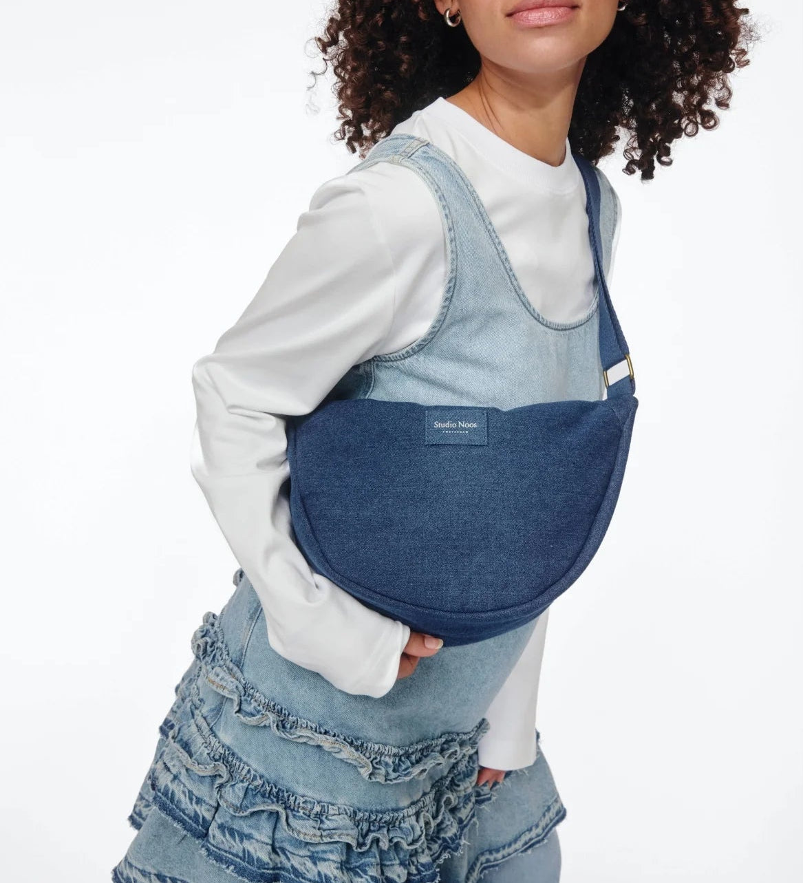Crossbody ledvinka STUDIO NOOS Dark Blue Denim | Lavly.cz