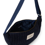 Crossbody ledvinka STUDIO NOOS Dark Blue Flannel Chalkstripe | Lavly.cz