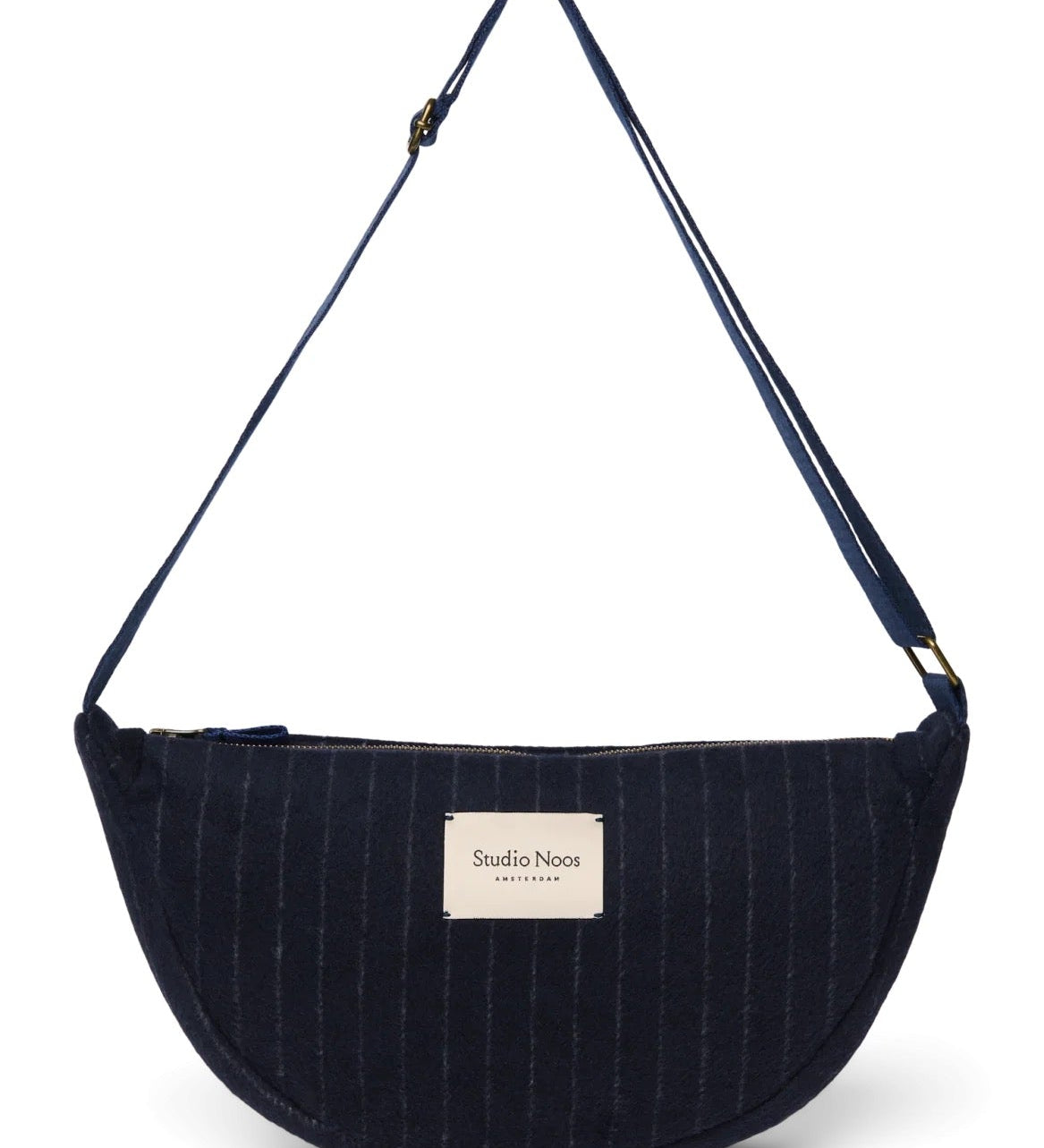 Crossbody ledvinka STUDIO NOOS Dark Blue Flannel Chalkstripe | Lavly.cz