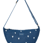 Crossbody ledvinka STUDIO NOOS Dark Blue White Hearts Denim | Lavly.cz