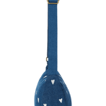 Crossbody ledvinka STUDIO NOOS Dark Blue White Hearts Denim | Lavly.cz