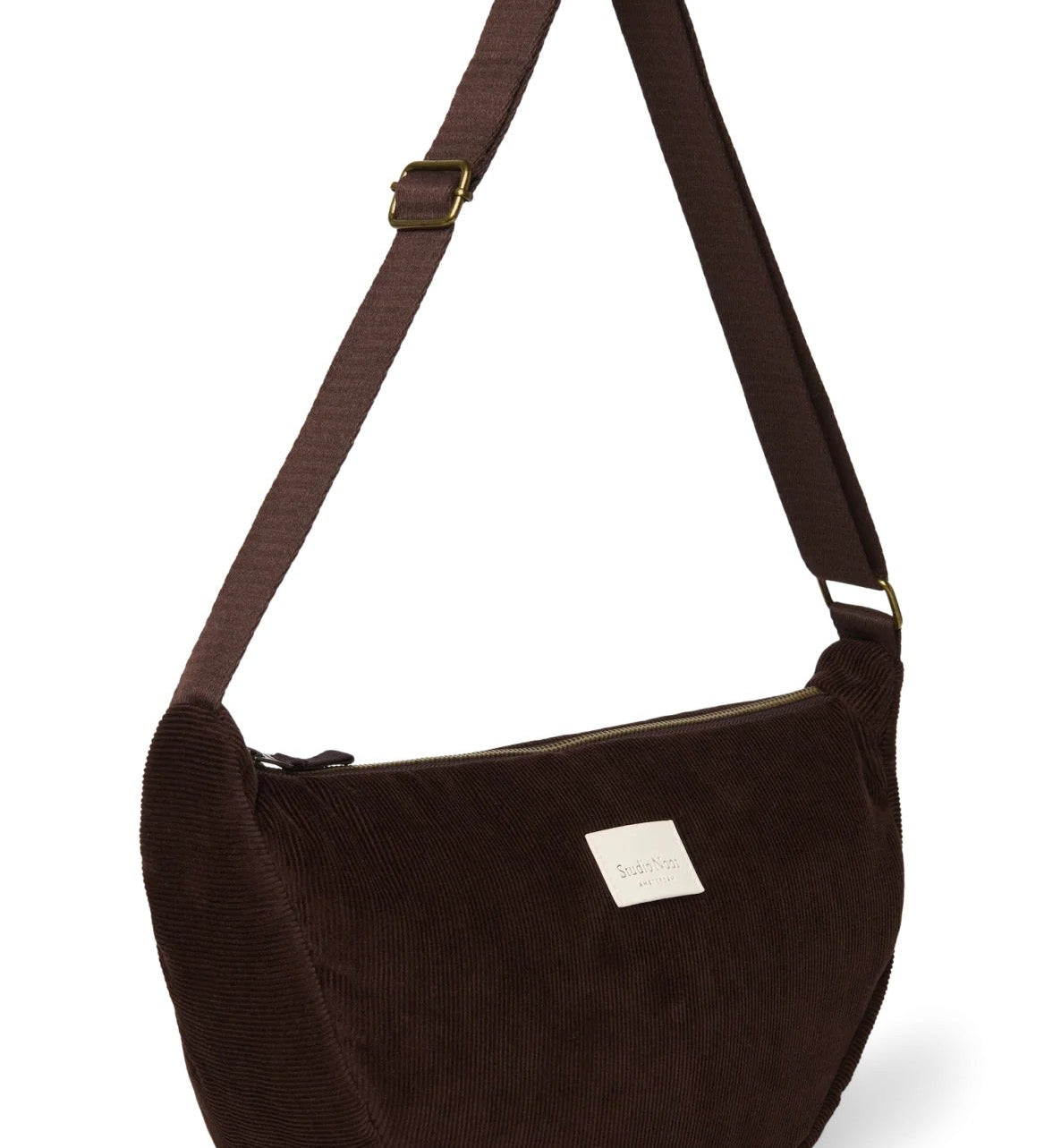 Crossbody ledvinka STUDIO NOOS Dark Brown Rib Puffy | Lavly.cz