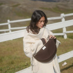 Crossbody ledvinka STUDIO NOOS Dark Brown Rib Puffy | Lavly.cz