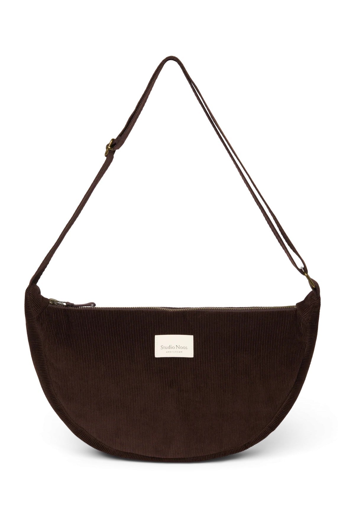 Crossbody ledvinka STUDIO NOOS Dark Brown Rib Puffy | Lavly.cz