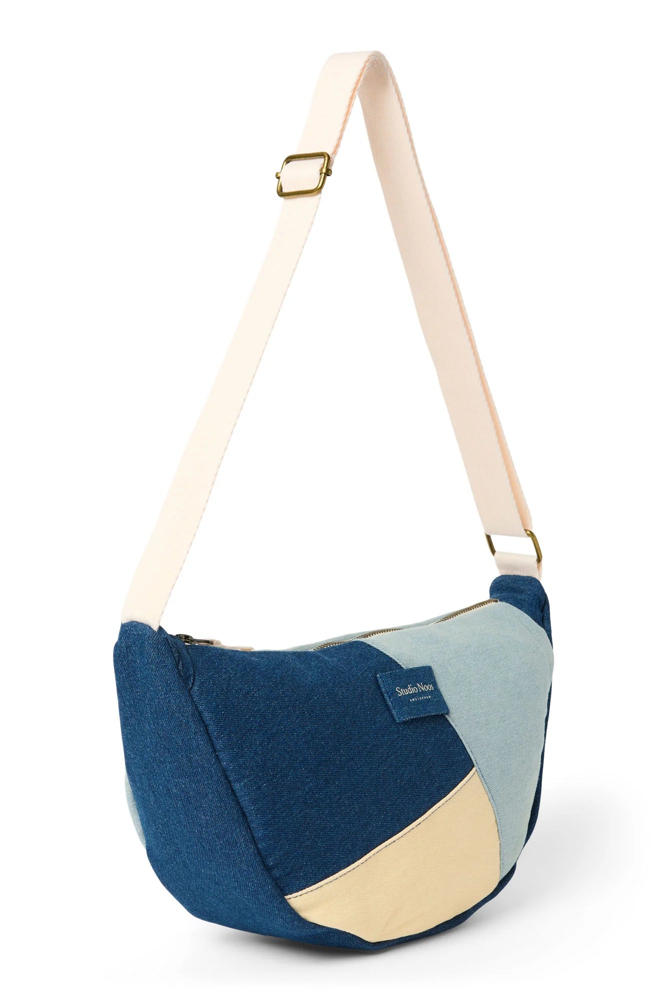 Crossbody ledvinka STUDIO NOOS Denim Patchwork | Lavly.cz