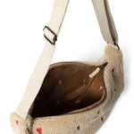 Crossbody ledvinka STUDIO NOOS Ecru Teddy Hearts | Stylové doplňky pro děti a ženy | Lavly.cz