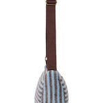 Crossbody ledvinka STUDIO NOOS Light Blue / Brown Stripy Wool | Lavly.cz