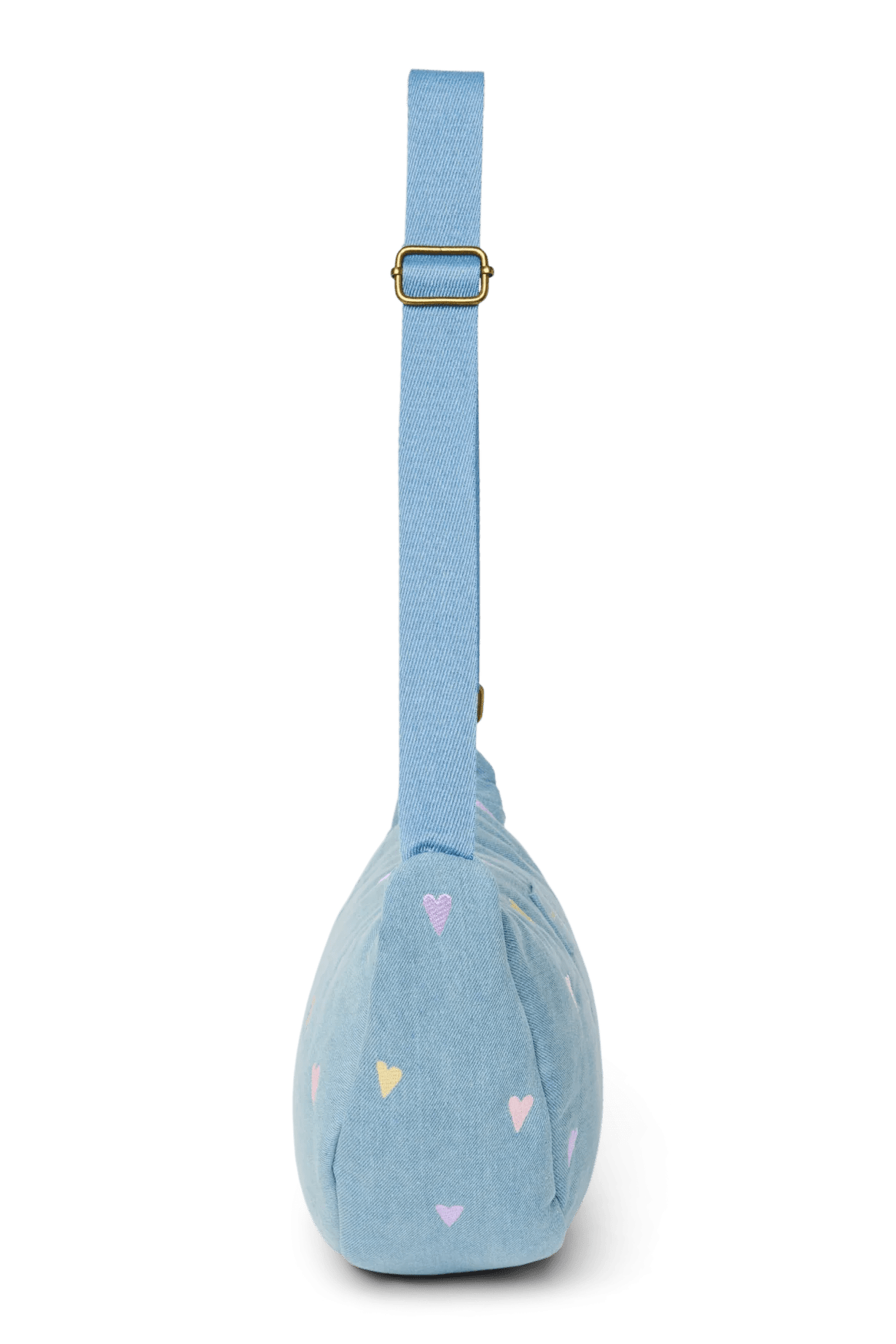 Crossbody ledvinka STUDIO NOOS Light Blue Hearts Denim | Lavly.cz