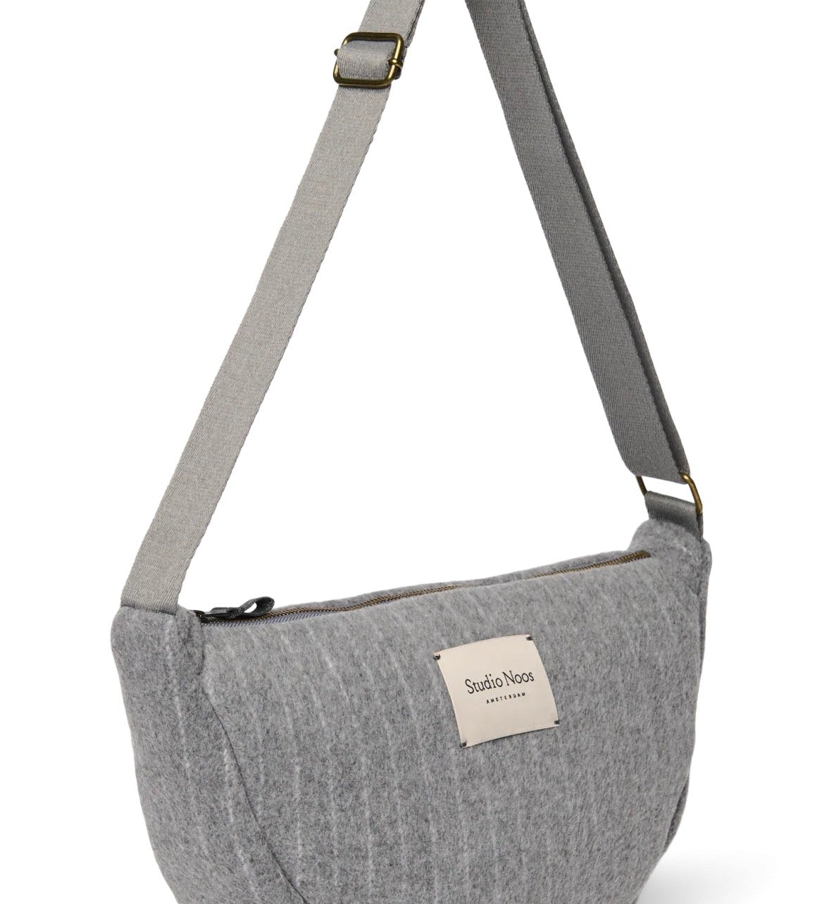 Crossbody ledvinka STUDIO NOOS Light Grey Flannel Chalkstripe | Lavly.cz