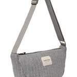 Crossbody ledvinka STUDIO NOOS Light Grey Flannel Chalkstripe | Lavly.cz