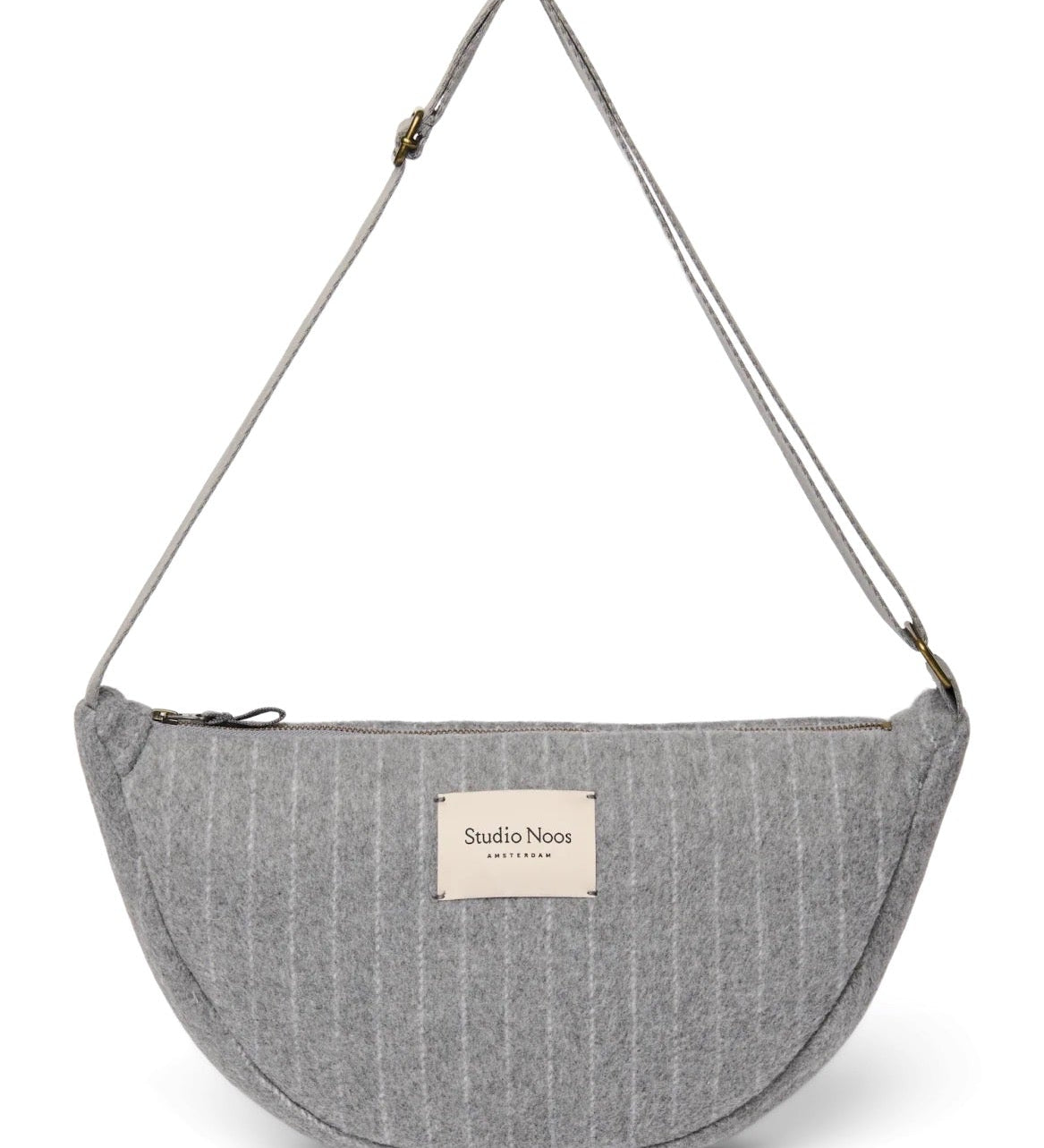 Crossbody ledvinka STUDIO NOOS Light Grey Flannel Chalkstripe | Lavly.cz