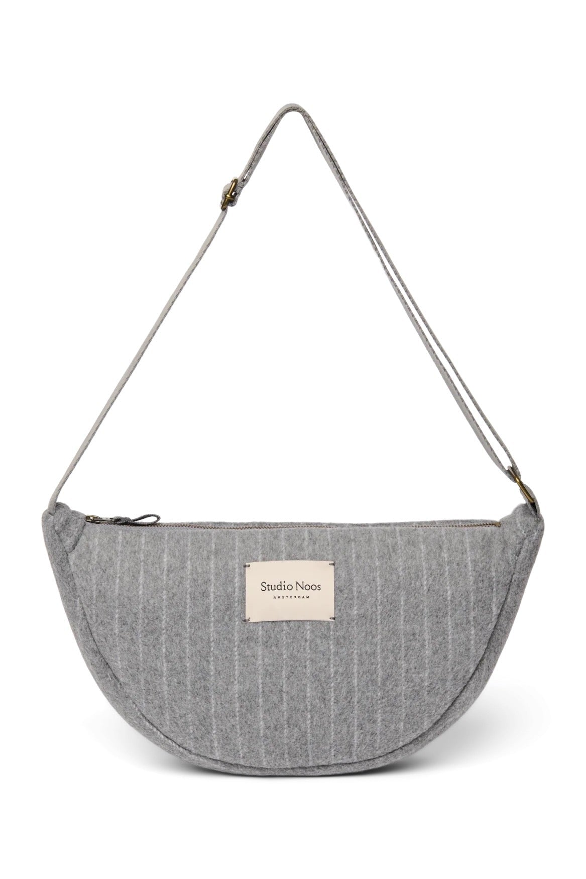Crossbody ledvinka STUDIO NOOS Light Grey Flannel Chalkstripe | Lavly.cz