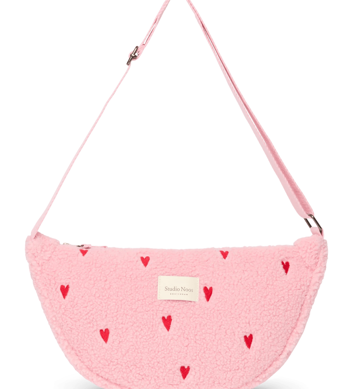 Crossbody ledvinka STUDIO NOOS Light Pink Teddy Hearts | Lavly.cz