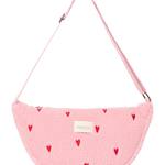Crossbody ledvinka STUDIO NOOS Light Pink Teddy Hearts | Lavly.cz