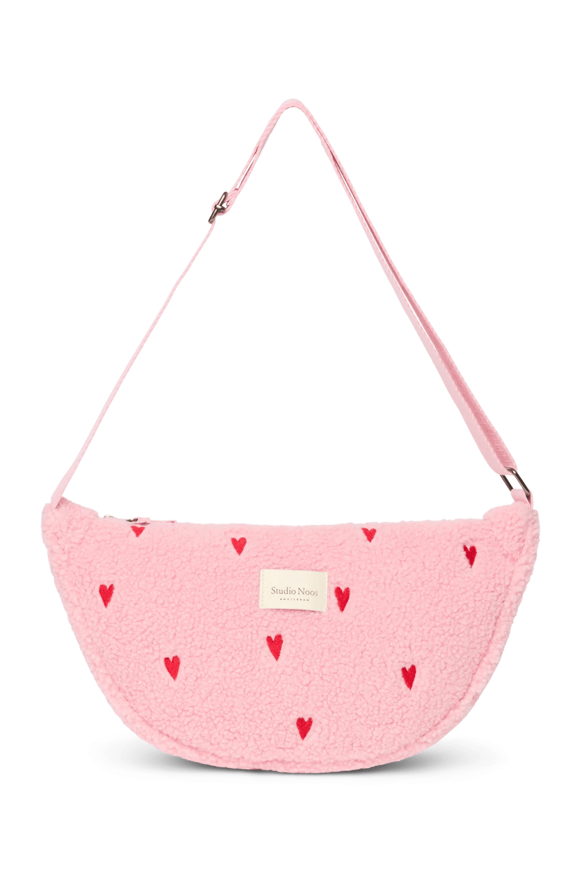 Crossbody ledvinka STUDIO NOOS Light Pink Teddy Hearts | Lavly.cz