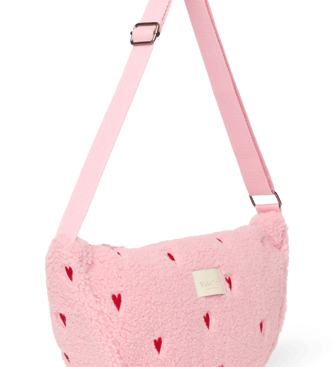 Crossbody ledvinka STUDIO NOOS Light Pink Teddy Hearts | Lavly.cz