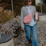Crossbody ledvinka STUDIO NOOS Light Pink Teddy Hearts | Lavly.cz