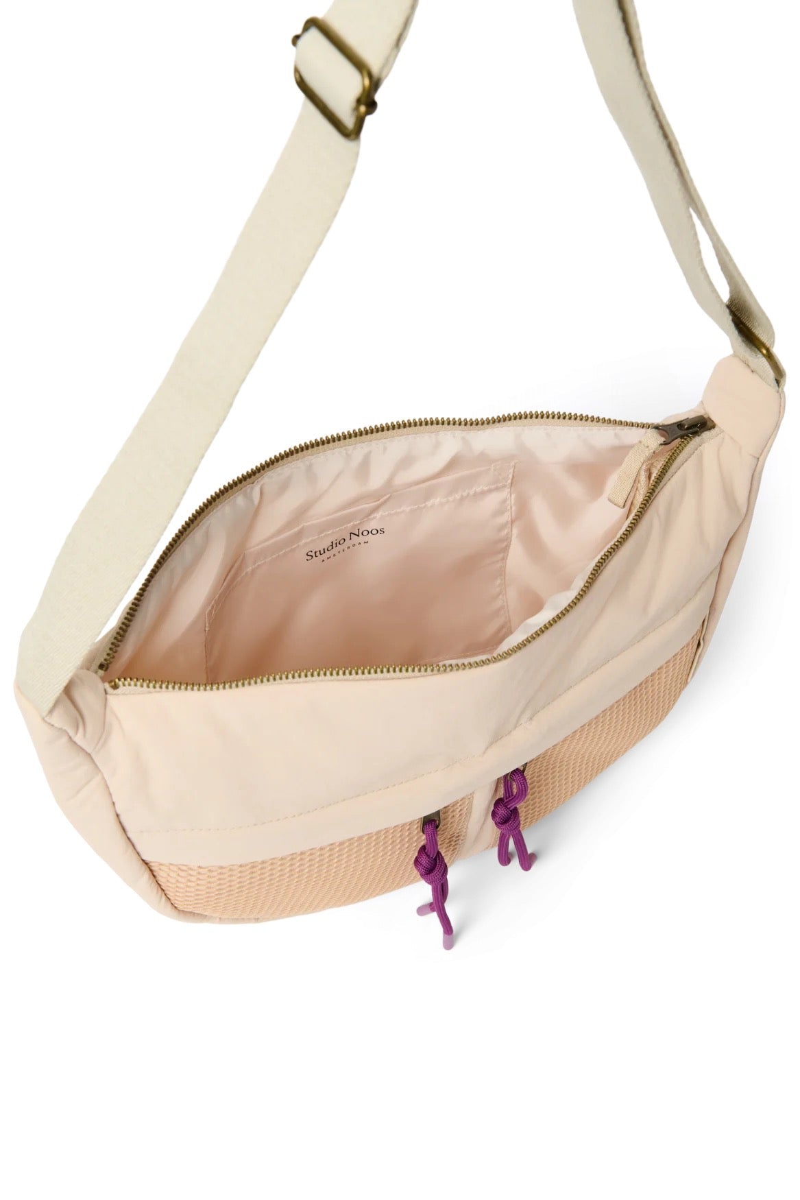 Crossbody ledvinka STUDIO NOOS Oatmeal Patchwork | Lavly.cz