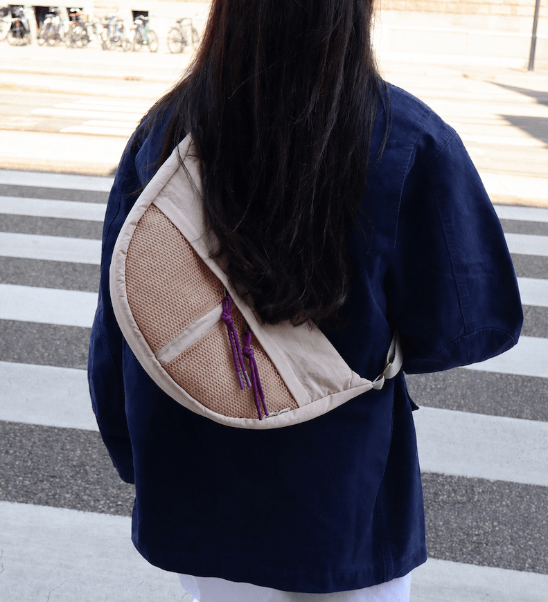 Crossbody ledvinka STUDIO NOOS Oatmeal Patchwork | Lavly.cz