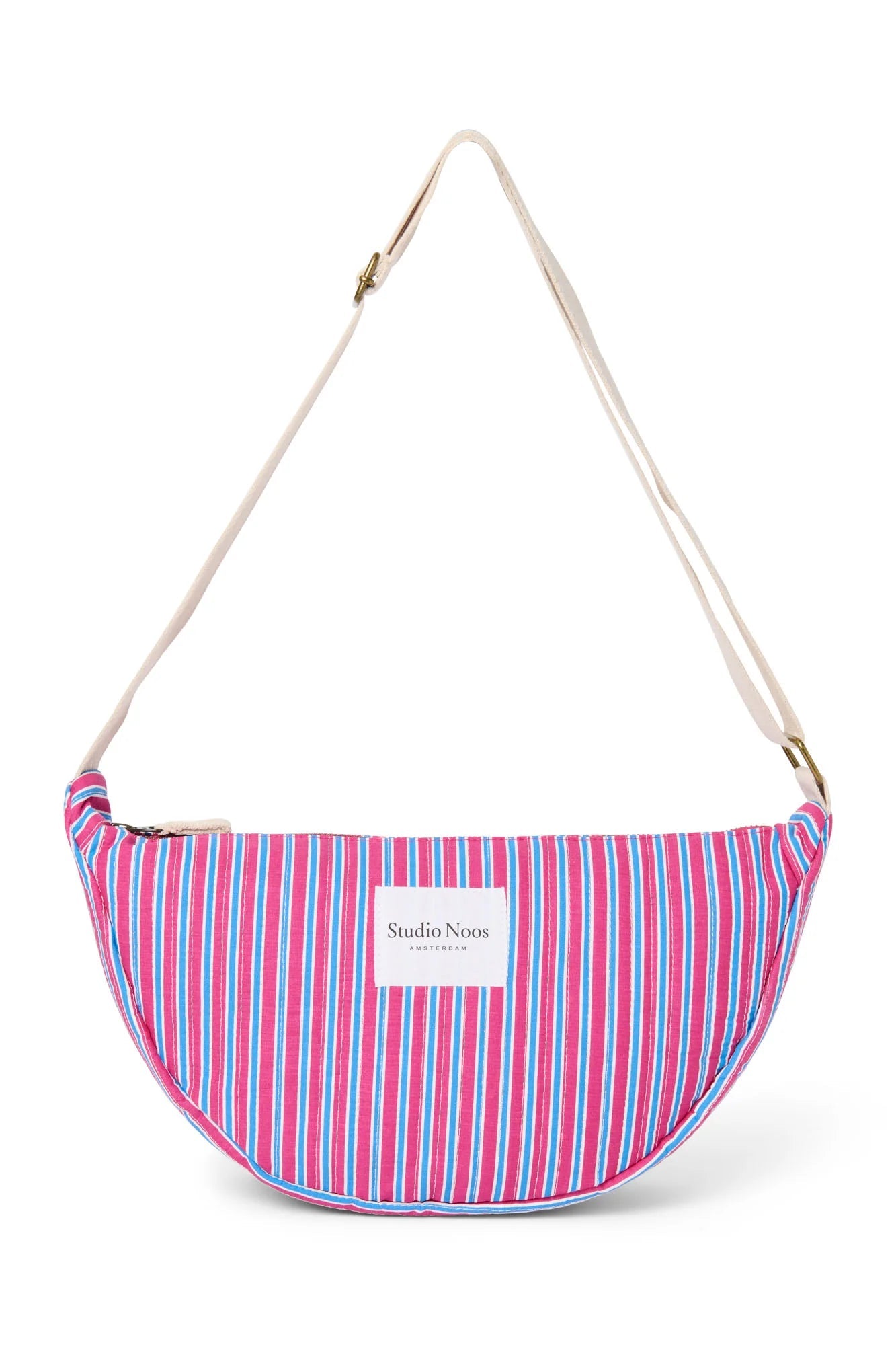 Crossbody ledvinka STUDIO NOOS Raspberry Poplin Striped | Lavly.cz