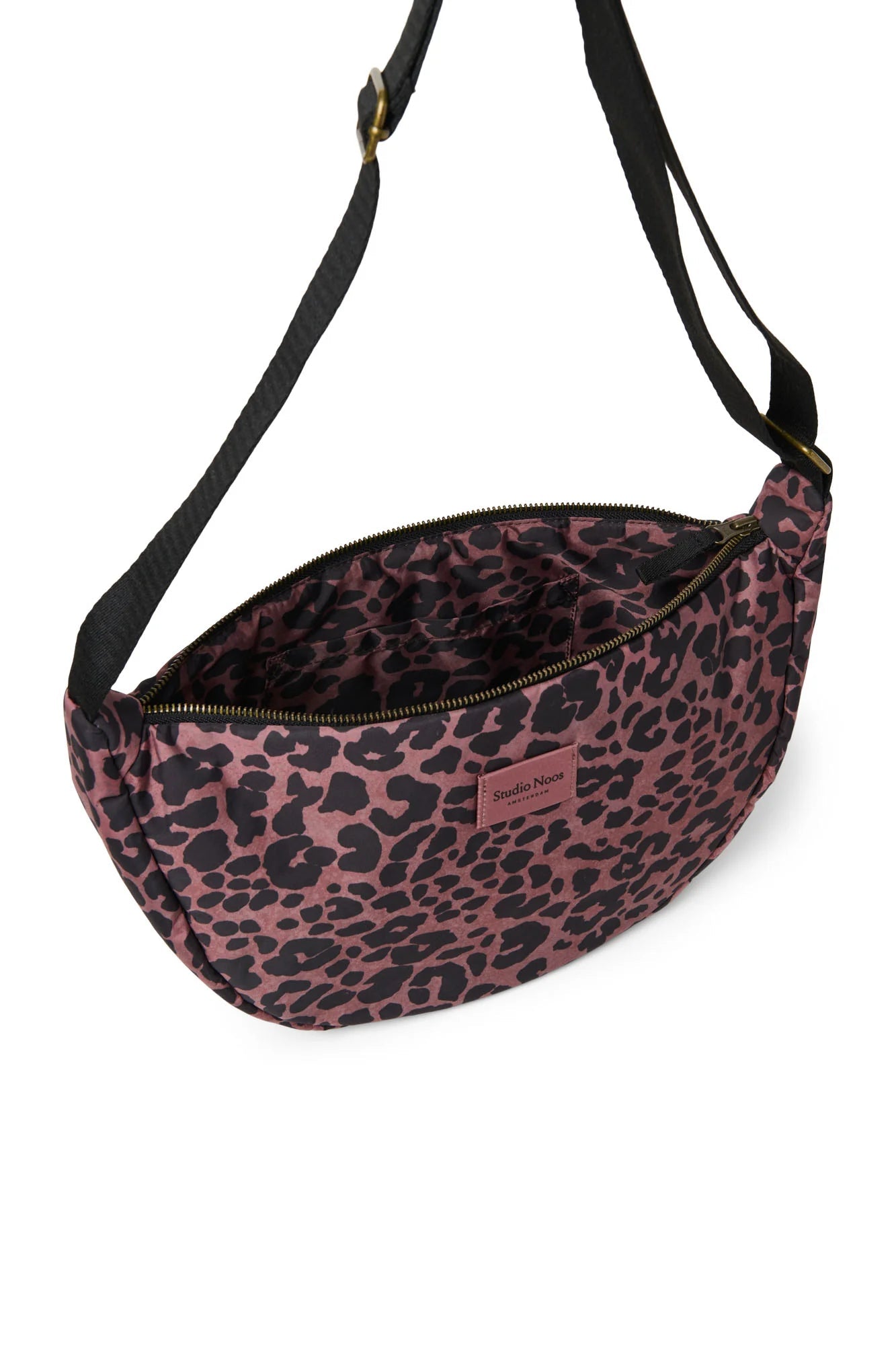 Crossbody ledvinka STUDIO NOOS Red Leopard Puffy | Lavly.cz