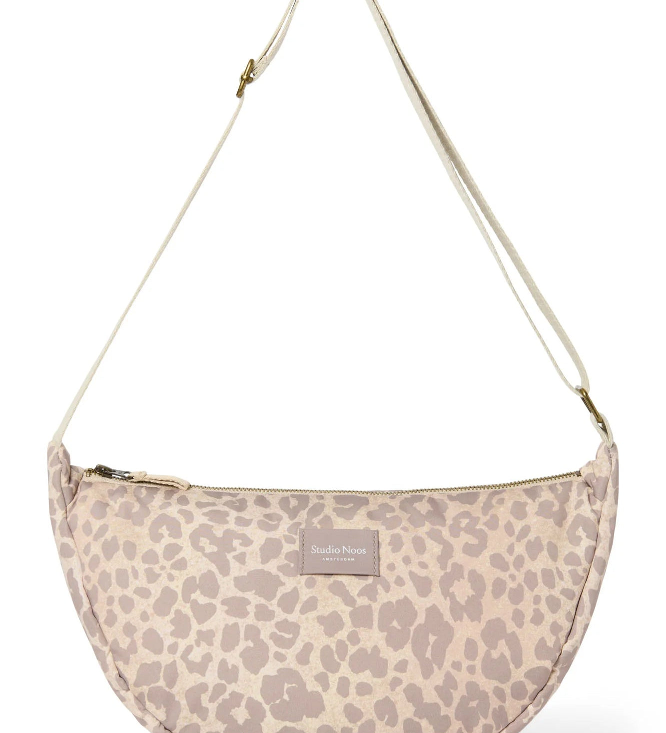 Crossbody ledvinka STUDIO NOOS Tonal Beige Leopard Puffy | Lavly.cz