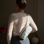 Crossbody ledvinka TINNE+MIA Cilou White | Lavly.cz