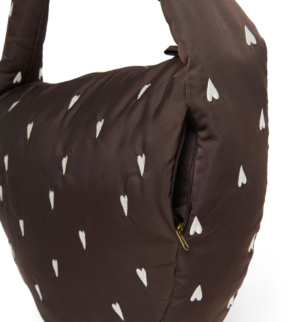 Crossbody taška STUDIO NOOS Brown Hearts Puffy | Stylové doplňky pro děti a ženy | Lavly.cz