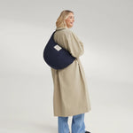 Crossbody taška STUDIO NOOS Dark Blue Flannel Chalkstripe | Lavly.cz
