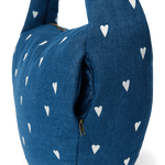 Crossbody taška STUDIO NOOS Dark Blue White Hearts Denim | Lavly.cz