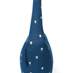 Crossbody taška STUDIO NOOS Dark Blue White Hearts Denim | Lavly.cz