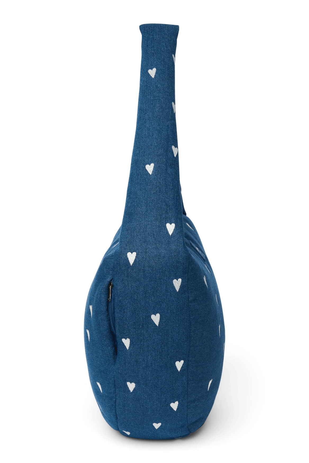 Crossbody taška STUDIO NOOS Dark Blue White Hearts Denim | Lavly.cz