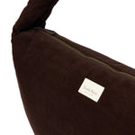 Crossbody taška STUDIO NOOS Dark Brown Rib Puffy | Lavly.cz