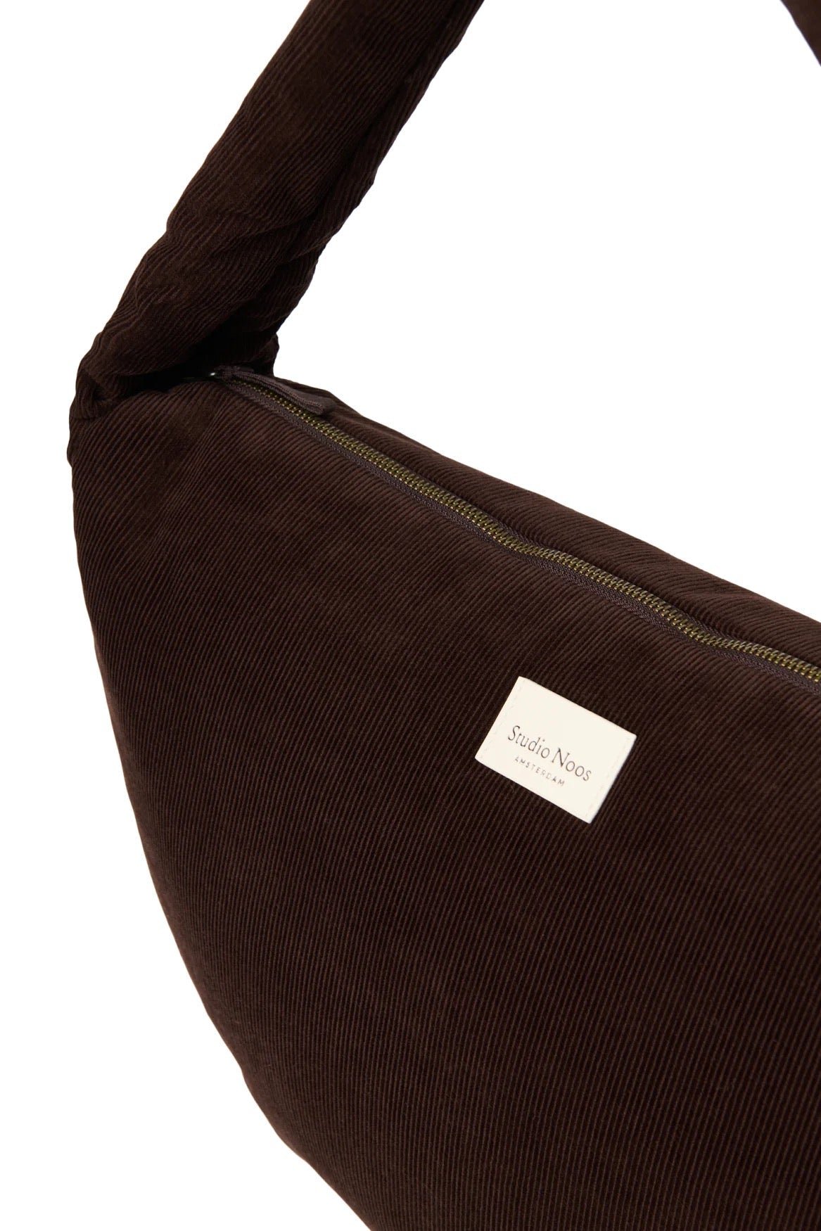 Crossbody taška STUDIO NOOS Dark Brown Rib Puffy | Lavly.cz