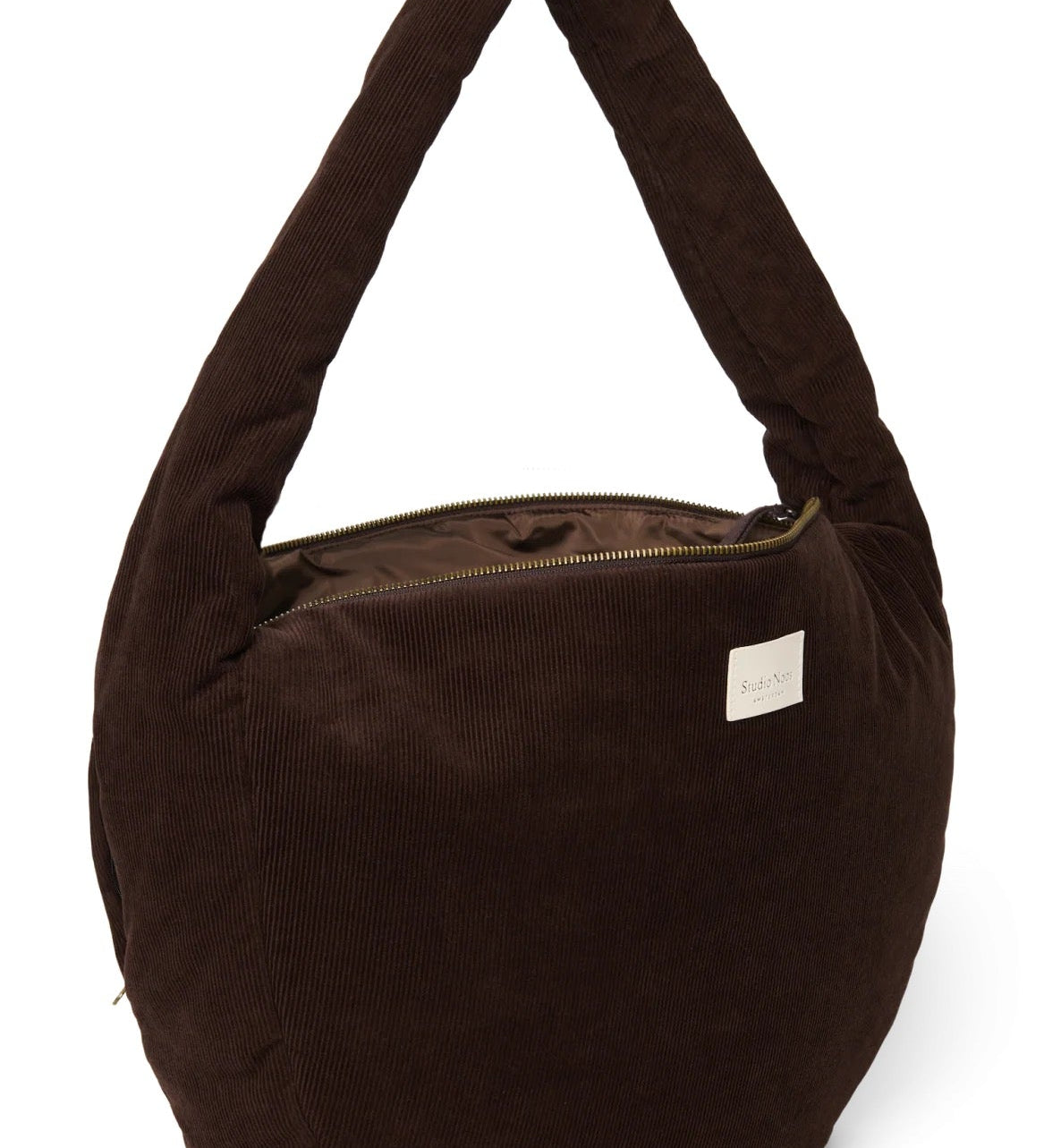 Crossbody taška STUDIO NOOS Dark Brown Rib Puffy | Lavly.cz