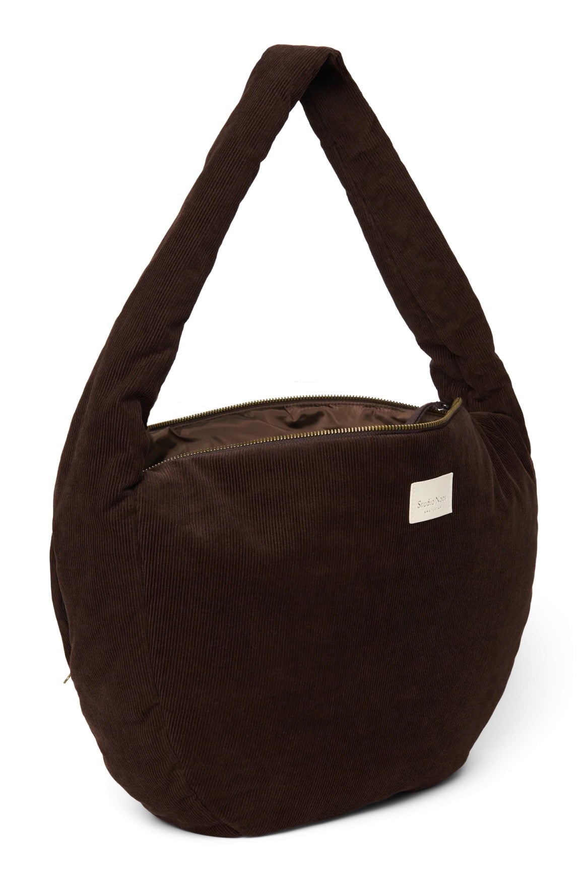 Crossbody taška STUDIO NOOS Dark Brown Rib Puffy | Lavly.cz