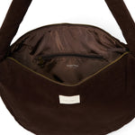Crossbody taška STUDIO NOOS Dark Brown Rib Puffy | Lavly.cz