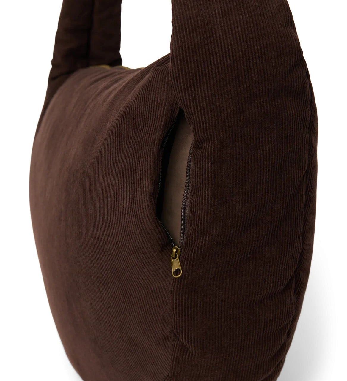 Crossbody taška STUDIO NOOS Dark Brown Rib Puffy | Lavly.cz
