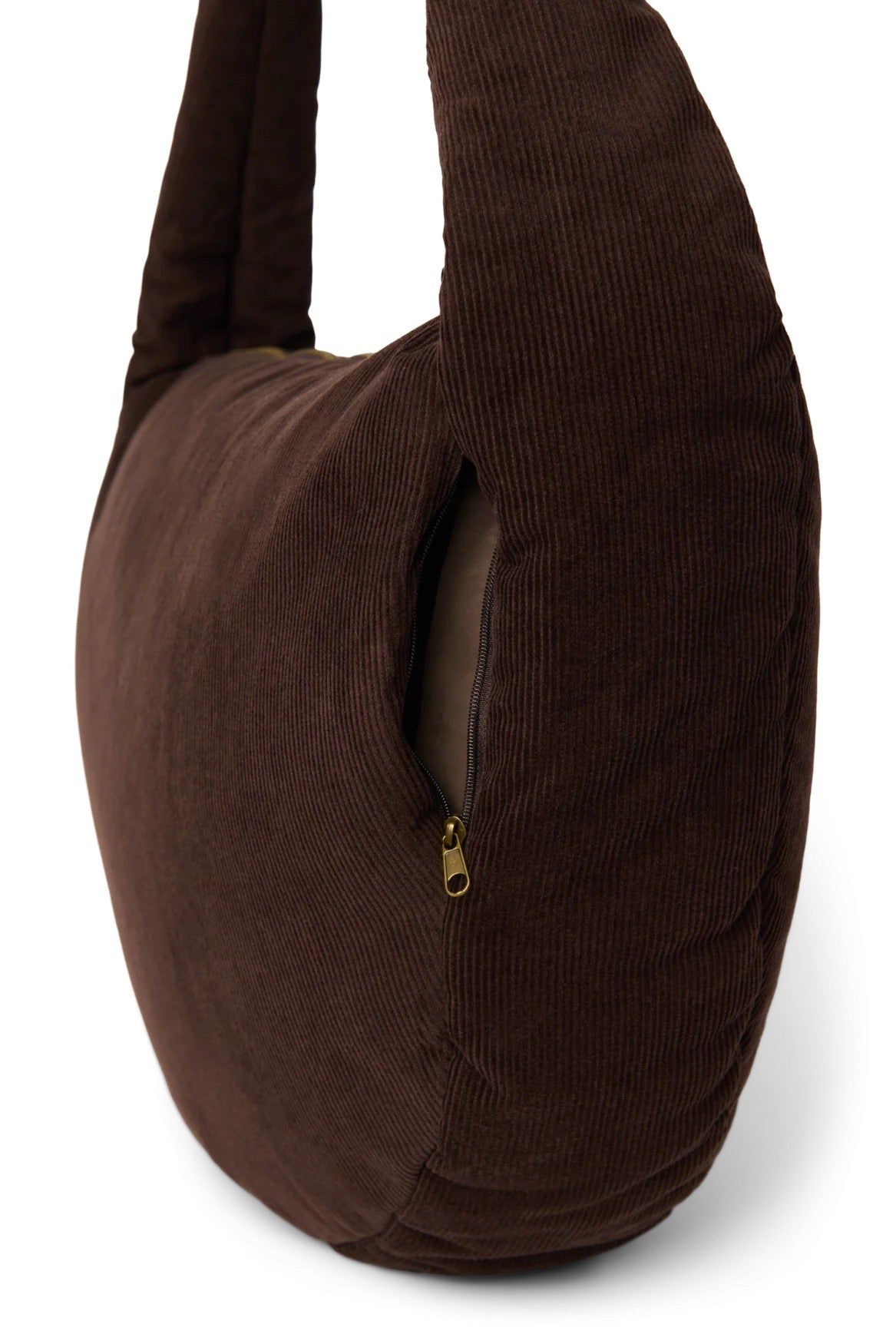 Crossbody taška STUDIO NOOS Dark Brown Rib Puffy | Lavly.cz