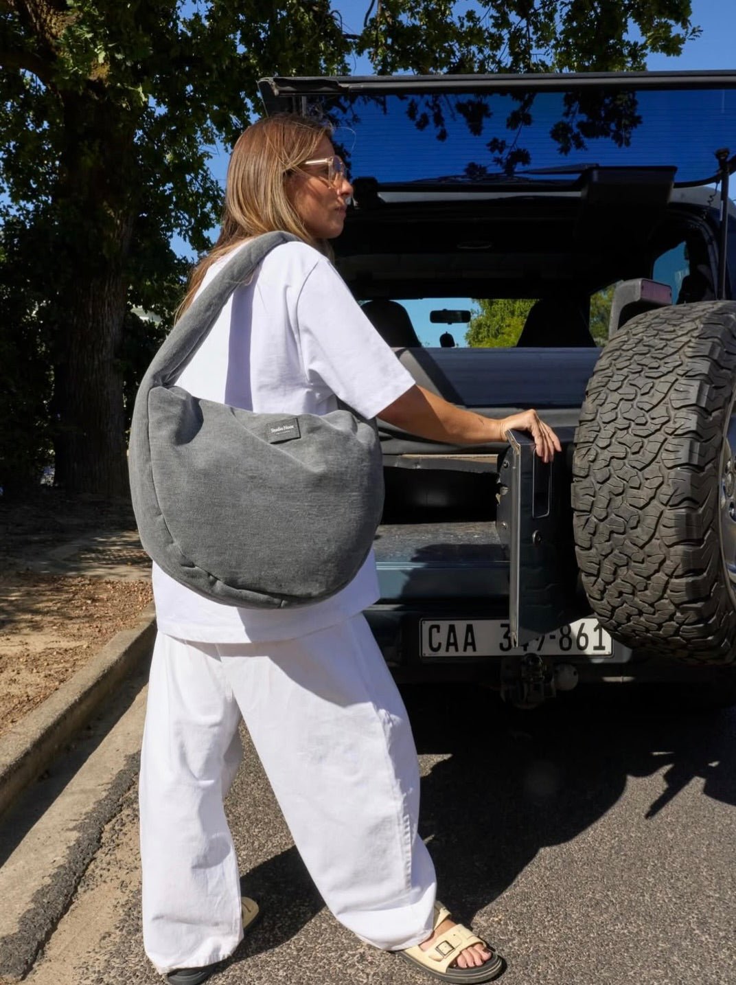 Crossbody taška STUDIO NOOS Grey Denim | Lavly.cz