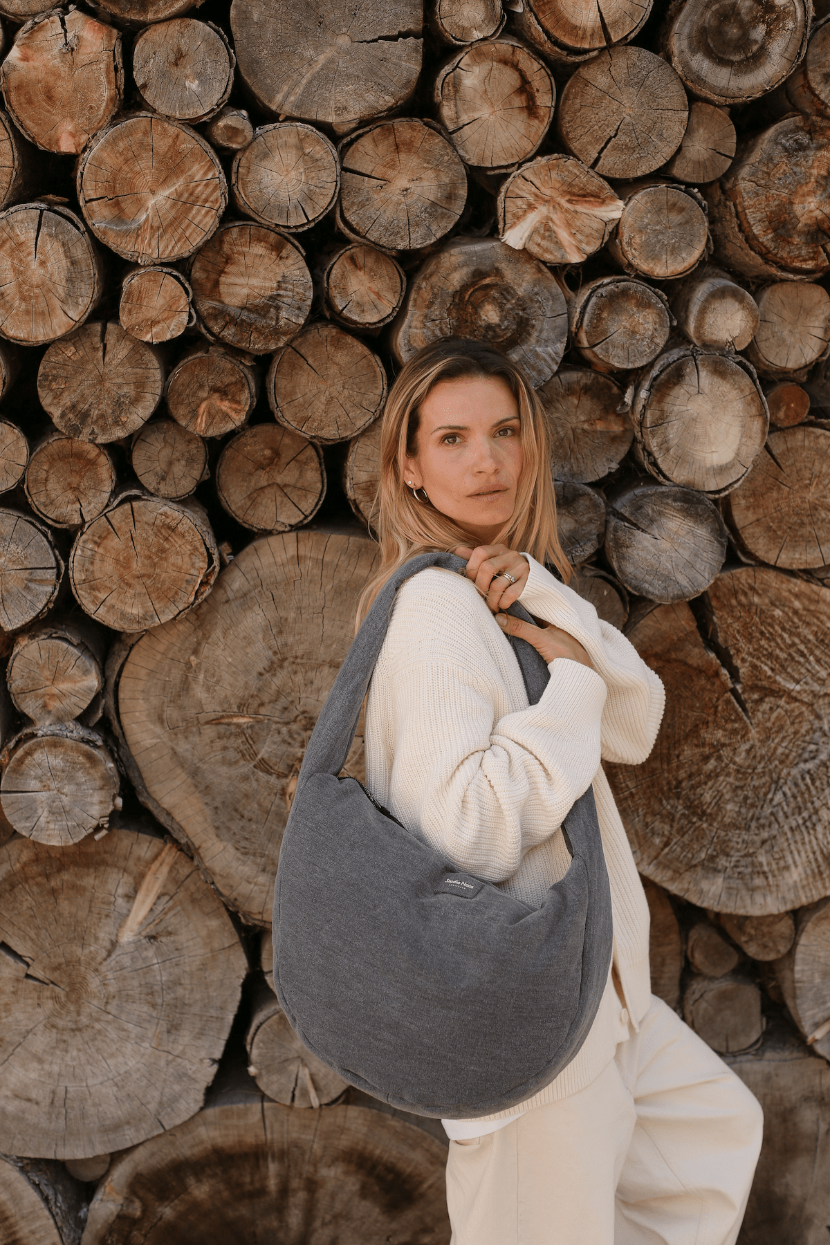 Crossbody taška STUDIO NOOS Grey Denim | Lavly.cz