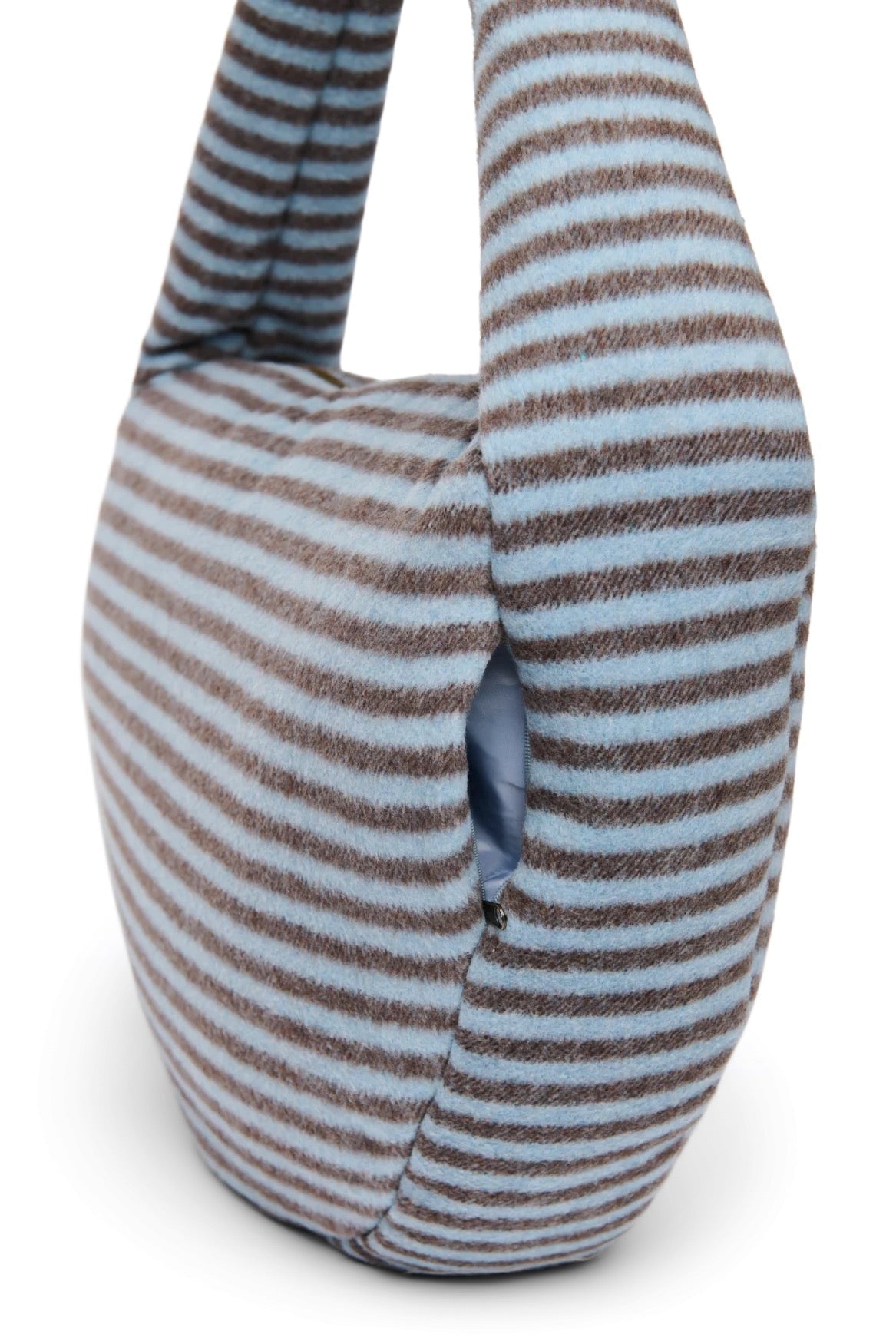 Crossbody taška STUDIO NOOS Light Blue / Brown Stripy Wool | Lavly.cz