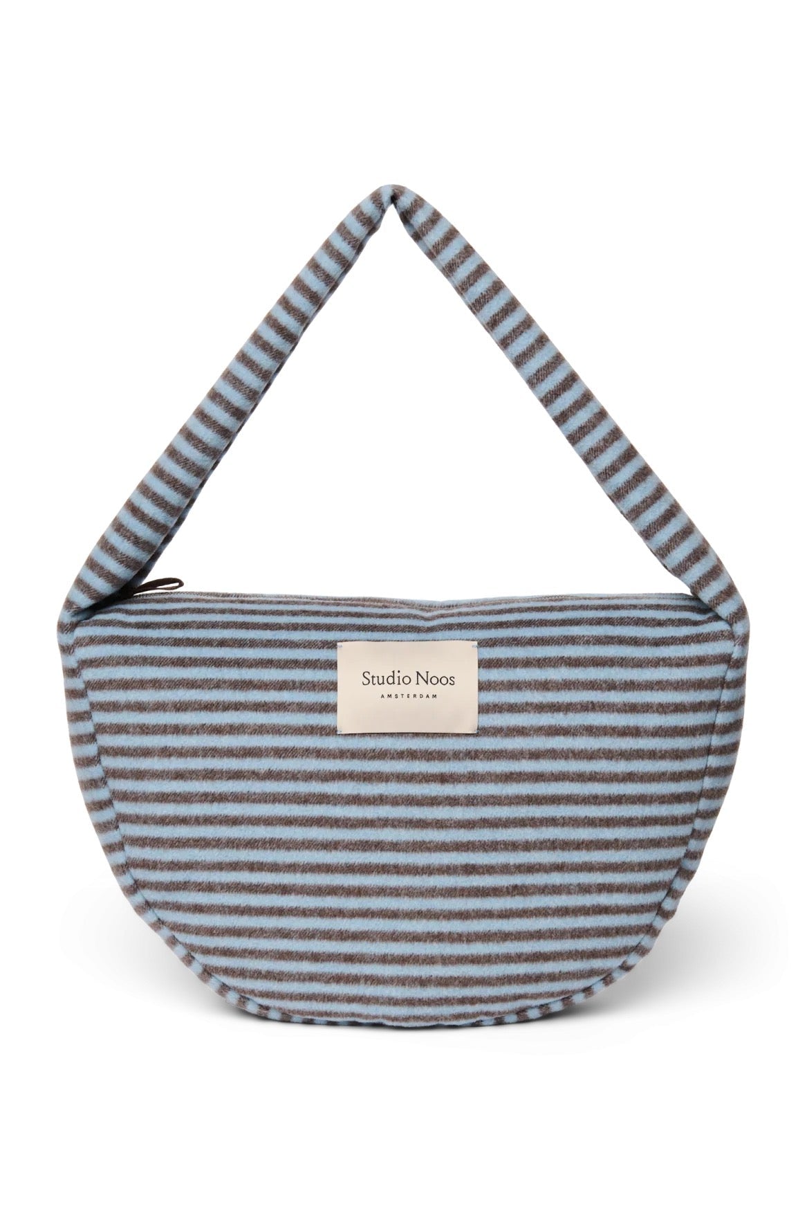 Crossbody taška STUDIO NOOS Light Blue / Brown Stripy Wool | Lavly.cz