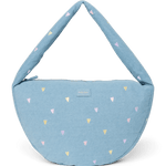 Crossbody taška STUDIO NOOS Light Blue Hearts Denim | Lavly.cz