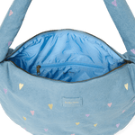Crossbody taška STUDIO NOOS Light Blue Hearts Denim | Lavly.cz