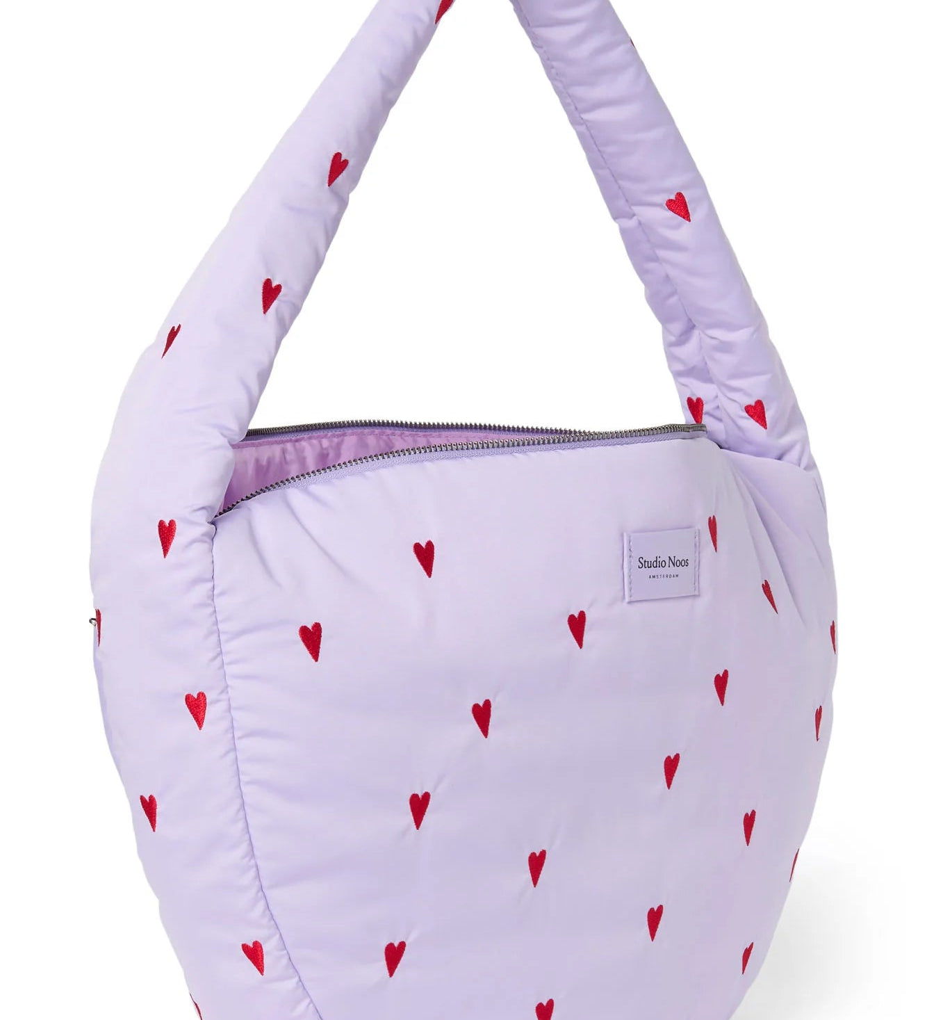 Crossbody taška STUDIO NOOS Purple Hearts Puffy | Lavly.cz