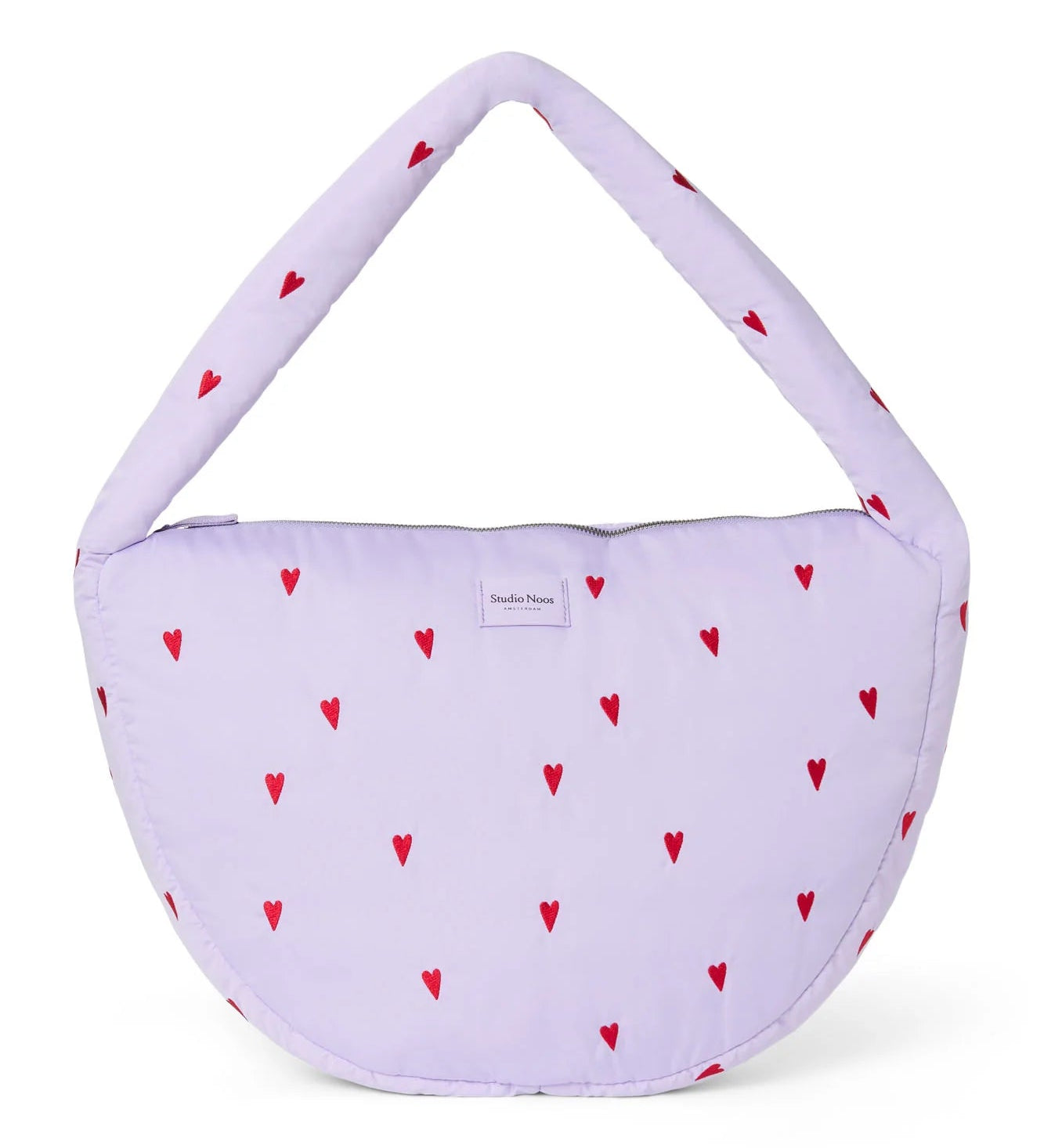 Crossbody taška STUDIO NOOS Purple Hearts Puffy | Lavly.cz