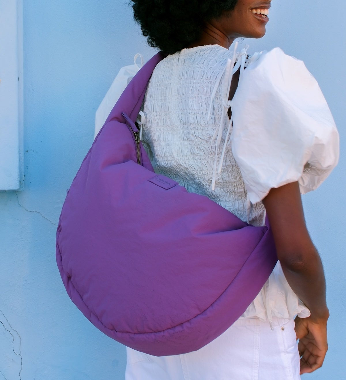 Crossbody taška STUDIO NOOS Purple Textured Puffy | Lavly.cz